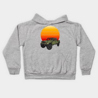 Jeep Wrangler Crew Chief 715 Kids Hoodie